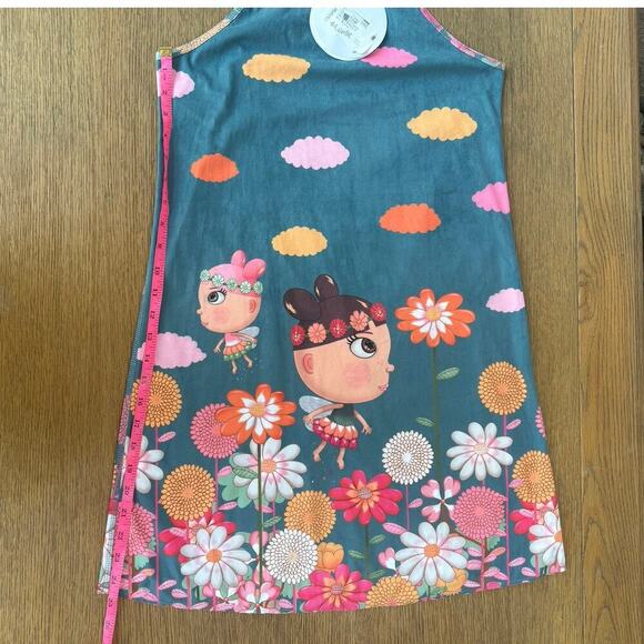 Custo Barcelona Kids Designer RARE Limited Edition Fairy Boho Dress NWT Size 14 - Picture 4 of 8